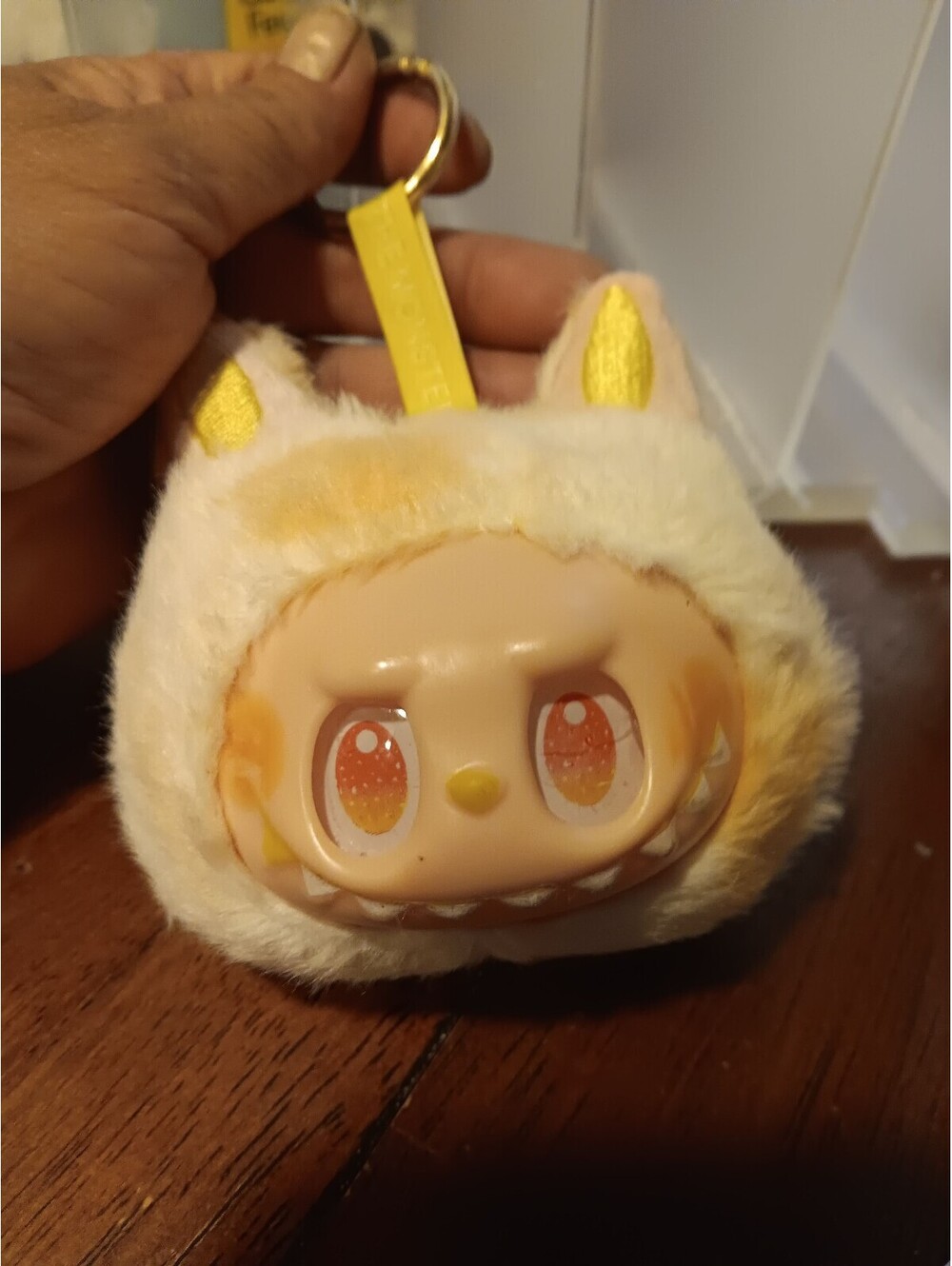 POP MART The Monsters Plush Keychain Yellow Cream Character